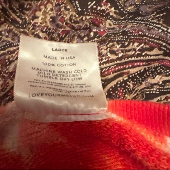 Flintstones Limited Edition Love Your Melon x Fruity Pebbles Tie-Dye Sweatshirt - Picture 3 of 4